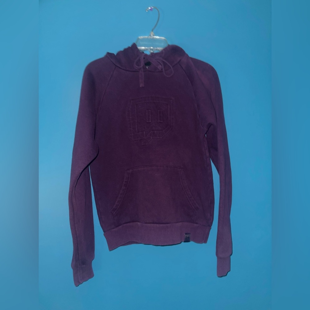 Purple Twitch Hoodie men’s pullover sweatshirt size medium with lifted graphic